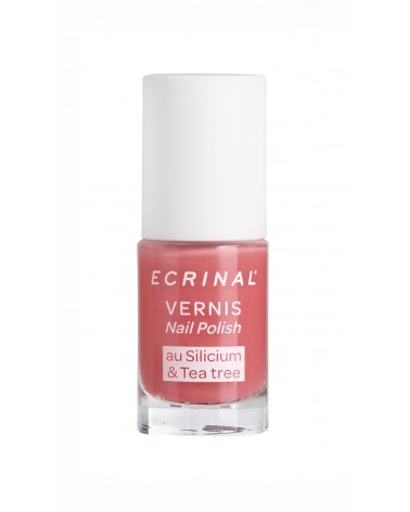 Vernis Coloré Silicium et Tea Tree Bois de Rose